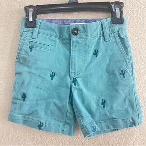 Mini Boden Boys Shorts With CACTUS 3Y NWOT